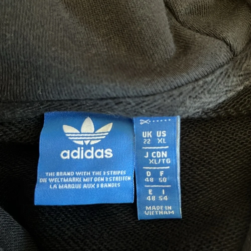 Adidas Sweatshirt Cropped Hoodie Size XL - Picture 5 of 5